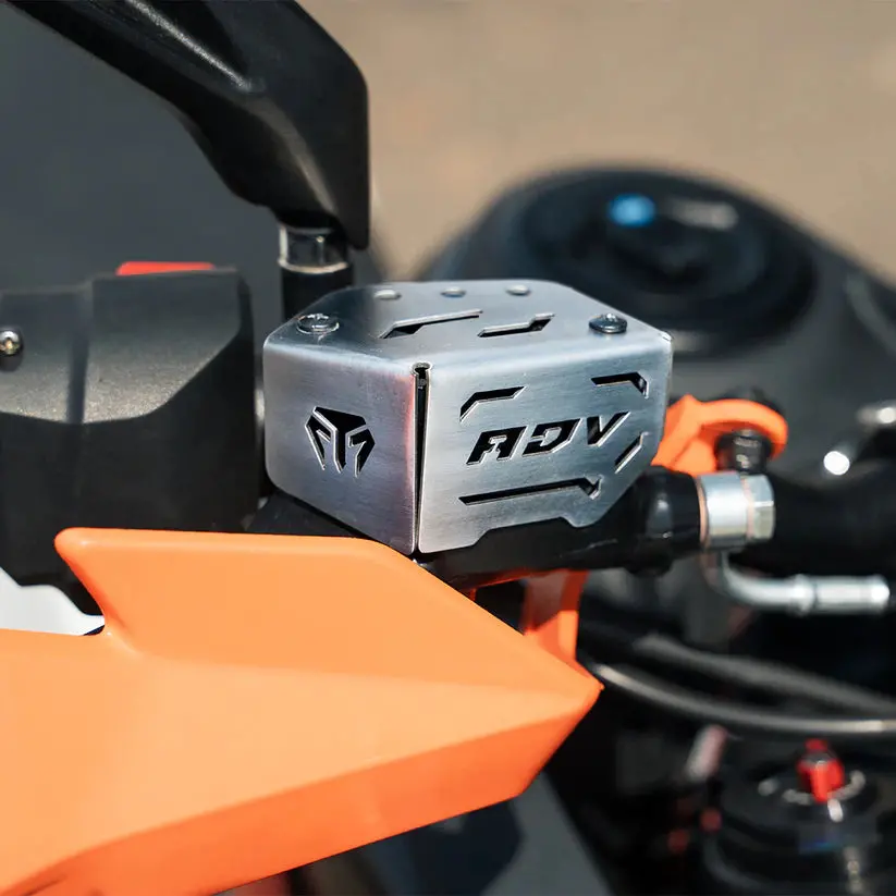 Moto Torque Stainless Steel & Mild Steel Front Master Cylinder Guard For Ktm 390 Adventure / Adventure X 1