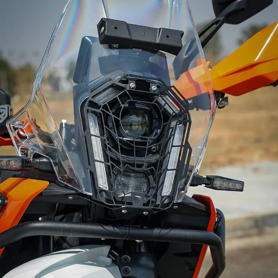 Moto Torque Spider Version Headlight Guard For Ktm 390 Adventure / Adventure X 1