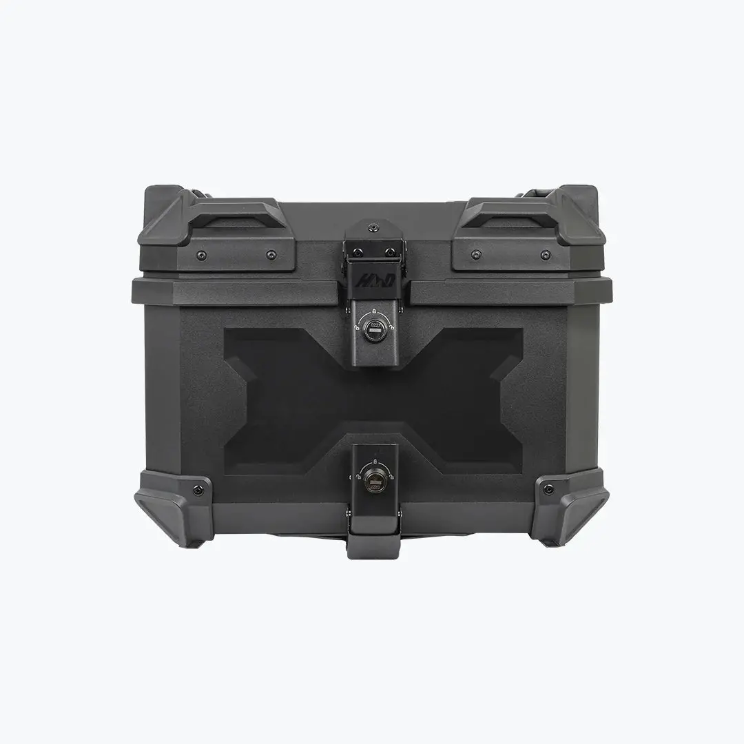 Universal Motorcycle 45L X-Type Abs-Premium Top Box With Free Back Rest | Hmd 1