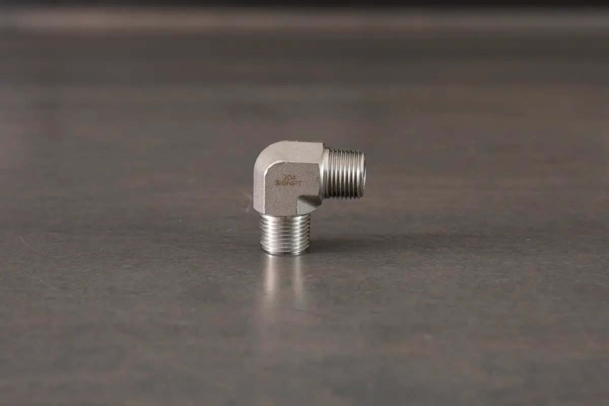 Stainless Steel 3/8" Npt Male To Male Elbow 1