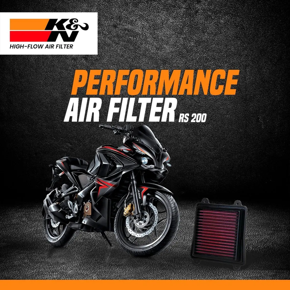 K&N Air Filter For Bajaj Dominar / Rs200 2