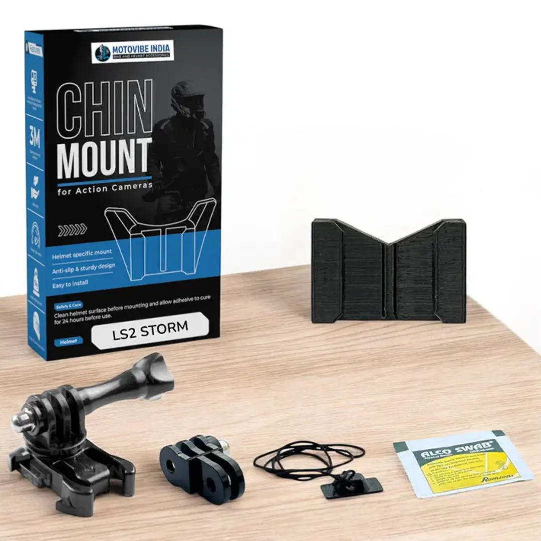 Motovibe Helmet Chin Mount For Action Cameras – Ls2 Storm 1