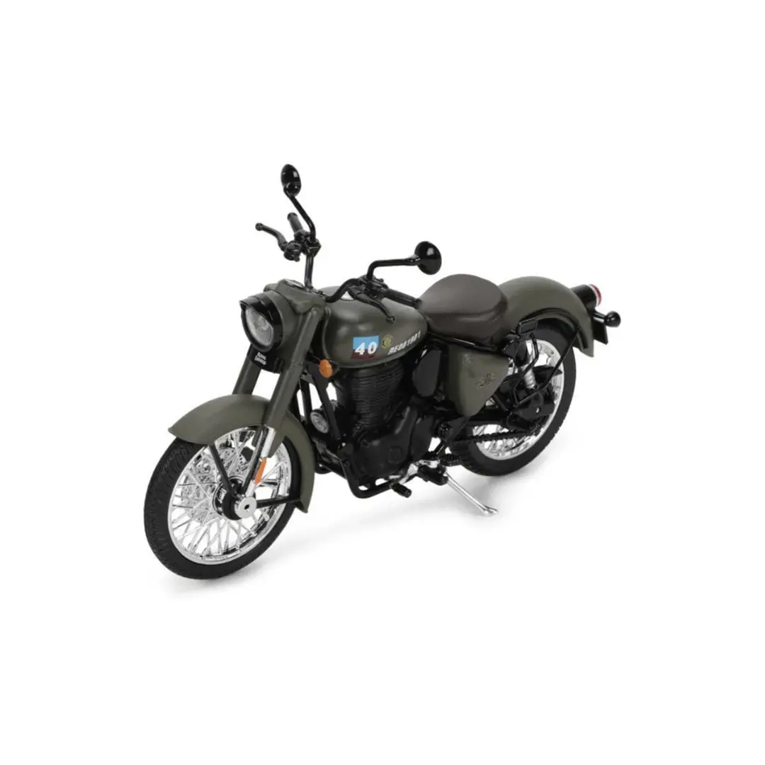 Royal Enfield Classic 350 Signals Scale Model – 1:12 Diecast (Marsh Grey) 2