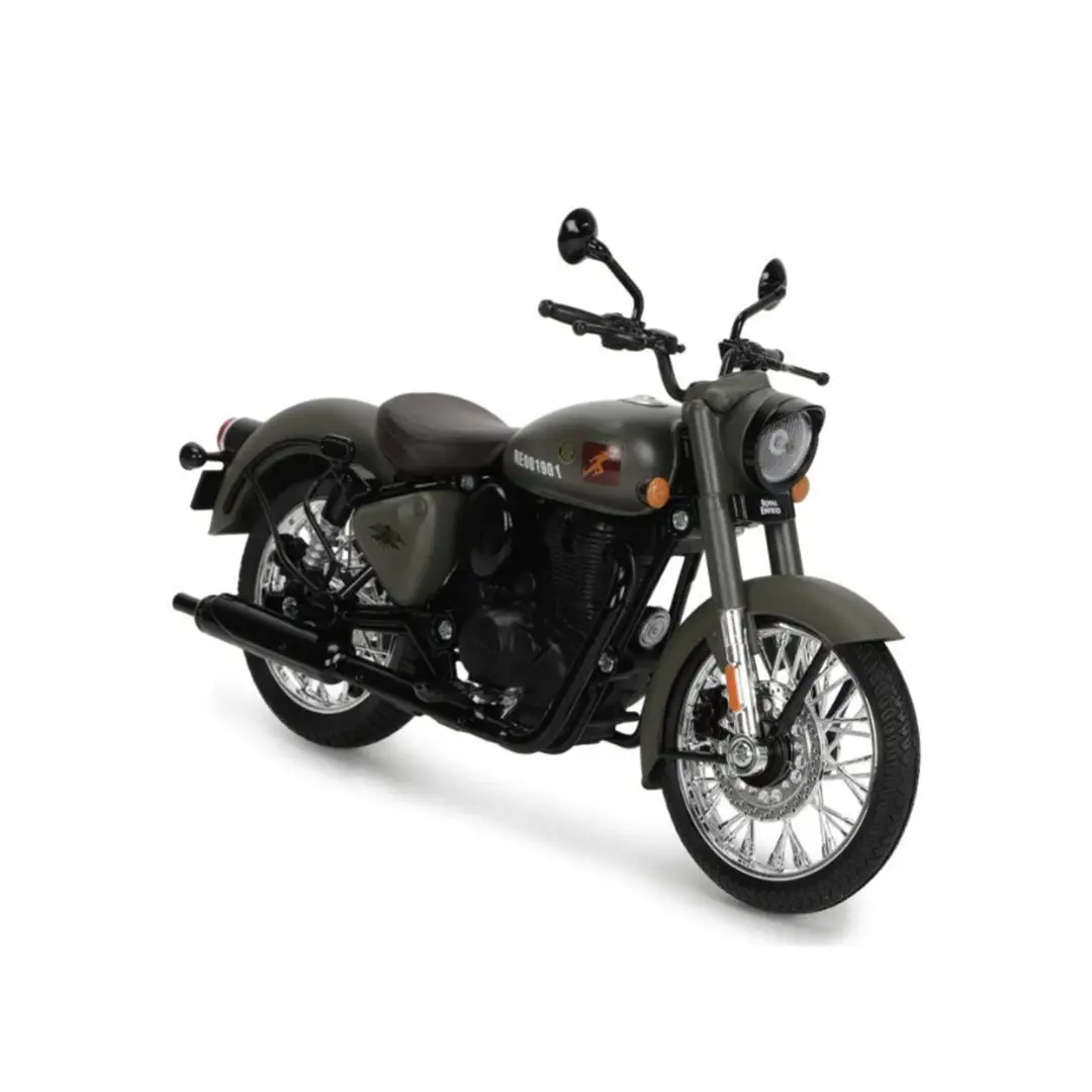 Royal Enfield Classic 350 Signals Scale Model – 1:12 Diecast (Marsh Grey) 1