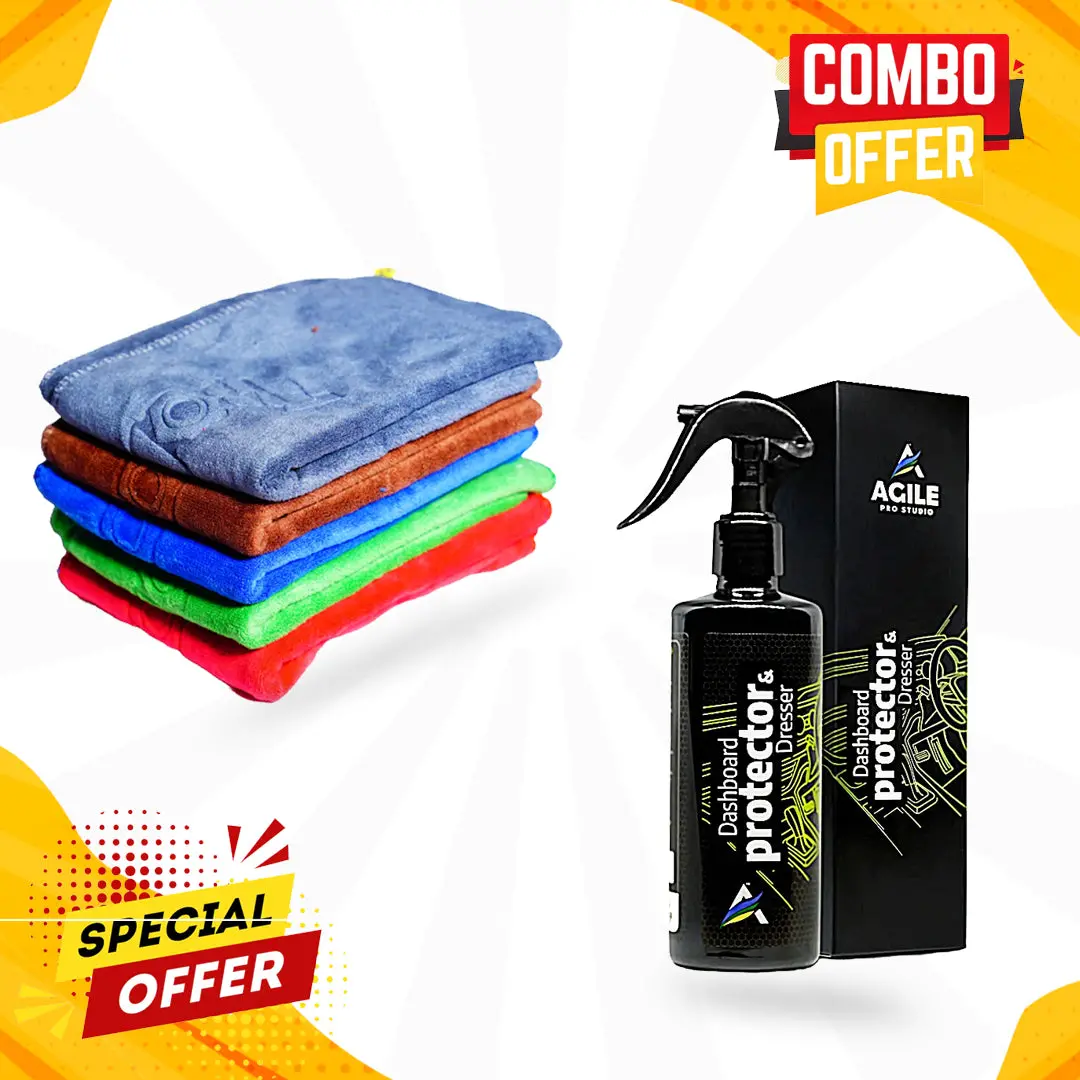 Agile Dashboard Polisher And Micro Fibre Cloth - Combo 1