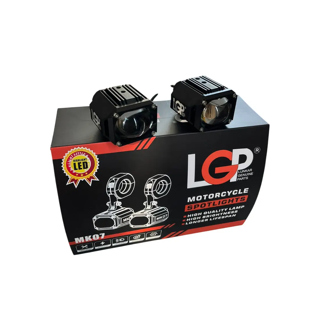 Lgp Mk07 Spotlight Ip67 Waterproof Auxiliary Lights With Harness Compatible For All Motorcycles 1