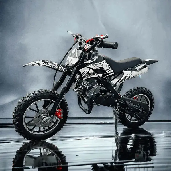50Cc Kids Dirt Bike With Self & Pull Start | Disc Brakes | Ages 4-13 1