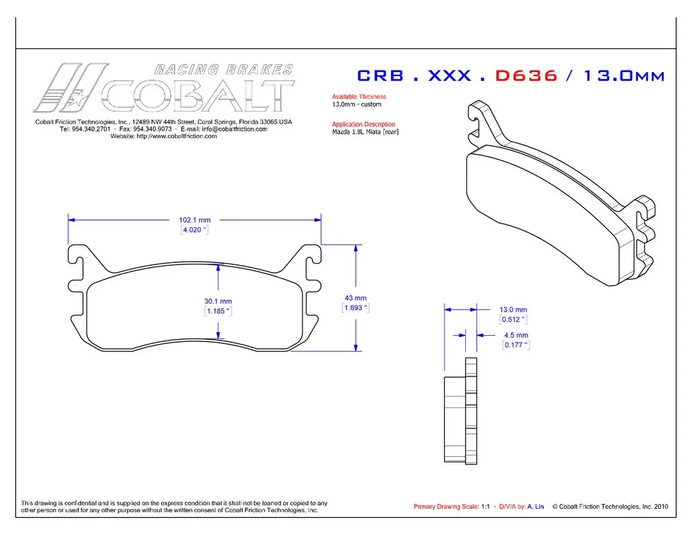 Crb.Xrx.D636 Miata Na / Nb 8C (Rear) 1