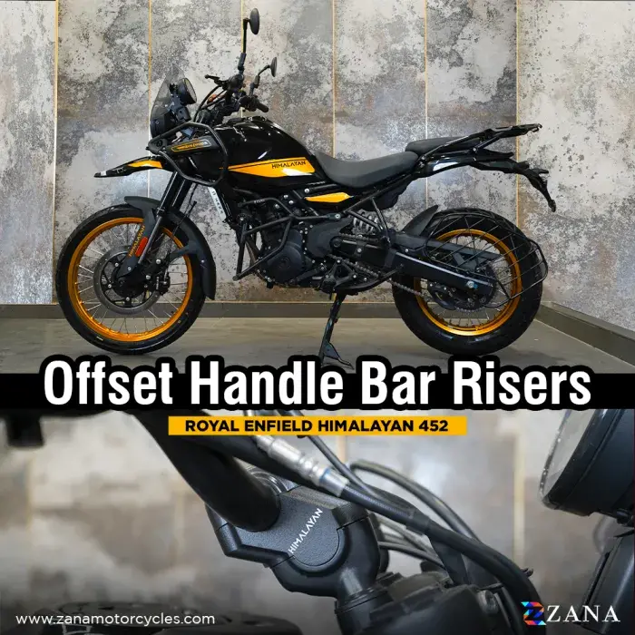 Offset Handle Riser Texture Black For Himalayan 450 1