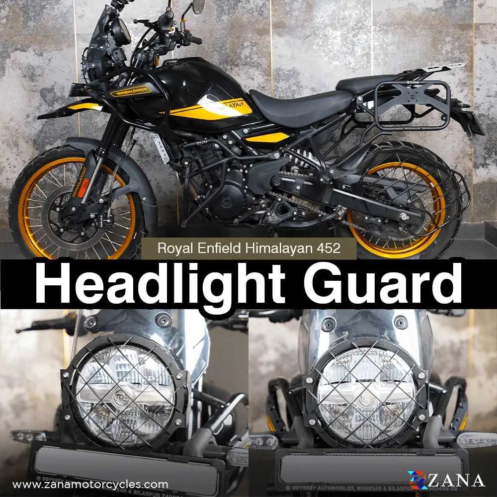 Headlight Guard Black Type-2 For Himalayan 450 1