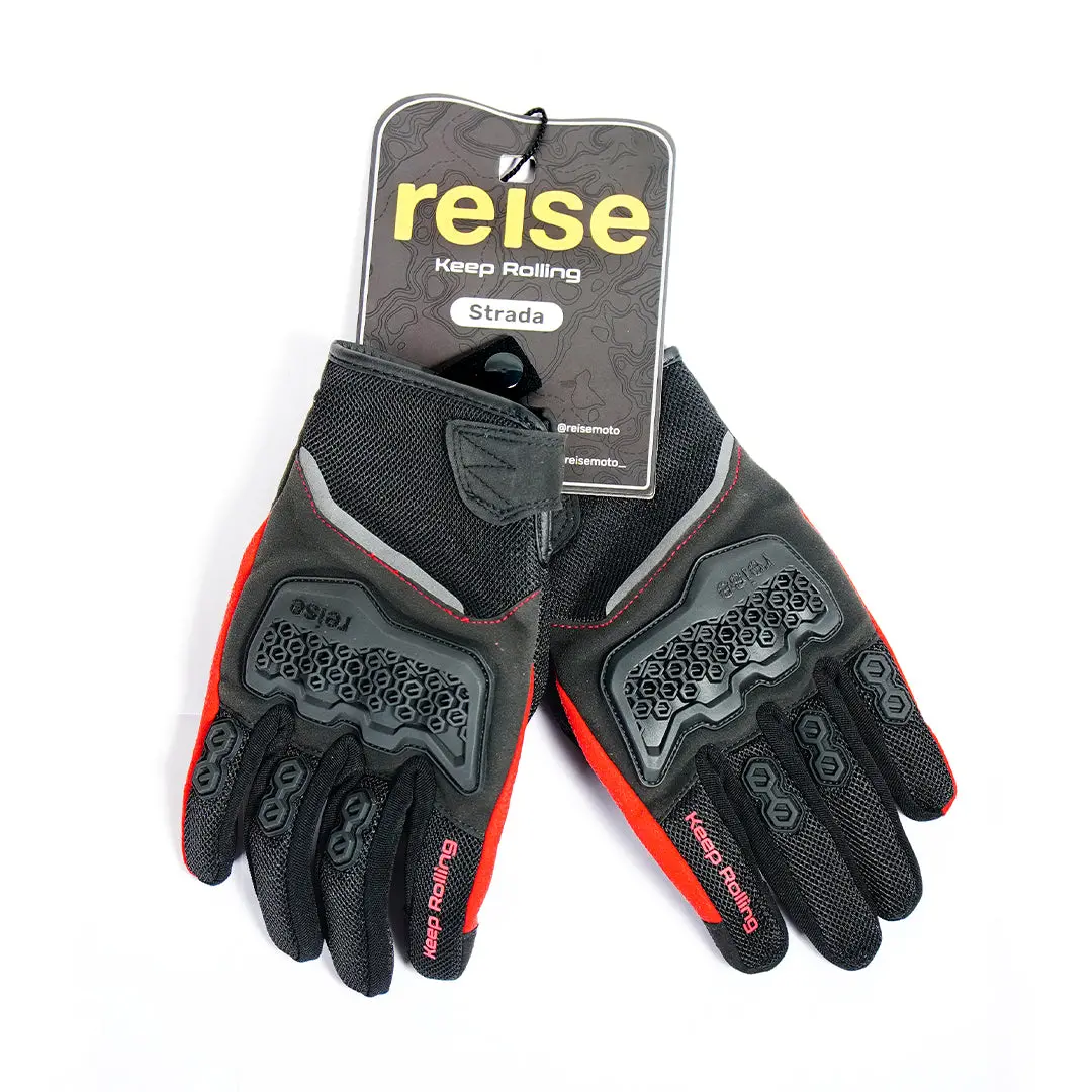 Reise Strada Motorcycle Riding Gloves 6