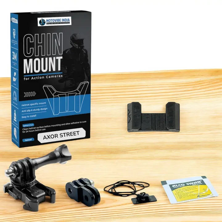 Motovibe Helmet Chin Mount For Action Cameras – Axor Street 1