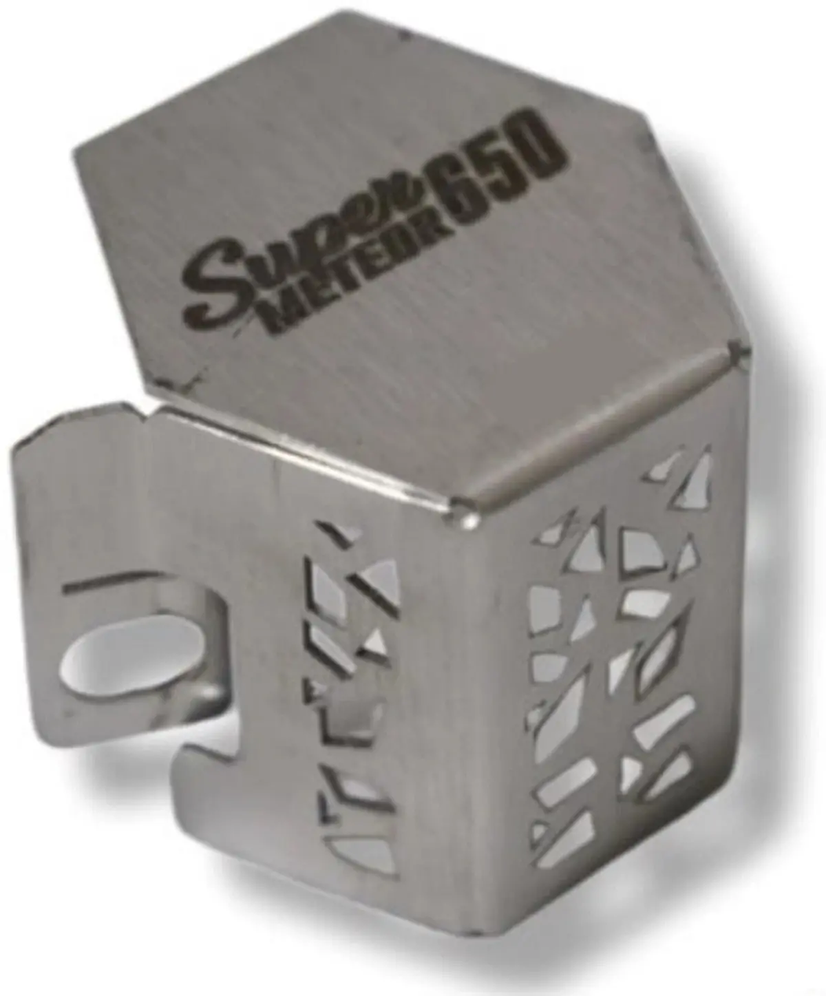 Royal Custom Oil Reserve Guard For Royal Enfield Super Meteor 650 (Rear – Silver) 1