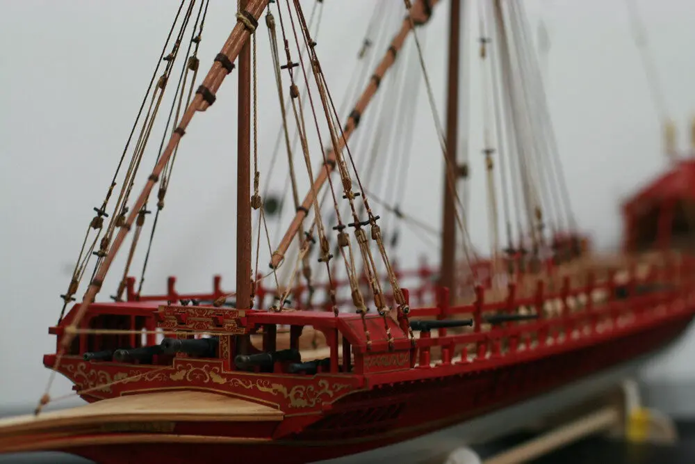 1:64  La Real Wooden Ship Boat Model Kit 1060 Mm 1