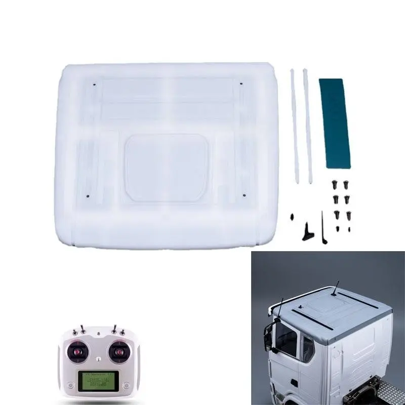 Plastic Low Roof Retrofit Kit For Tamiya Rc Scania Tractor 770S  56371 56368 1