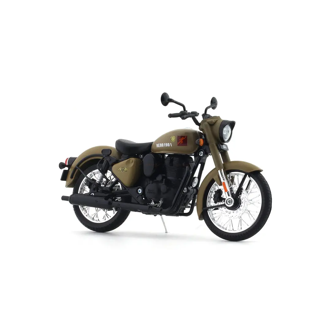 Royal Enfield Classic 350 Signals Sandstorm – 1:12 Maisto Diecast Scale Model 1