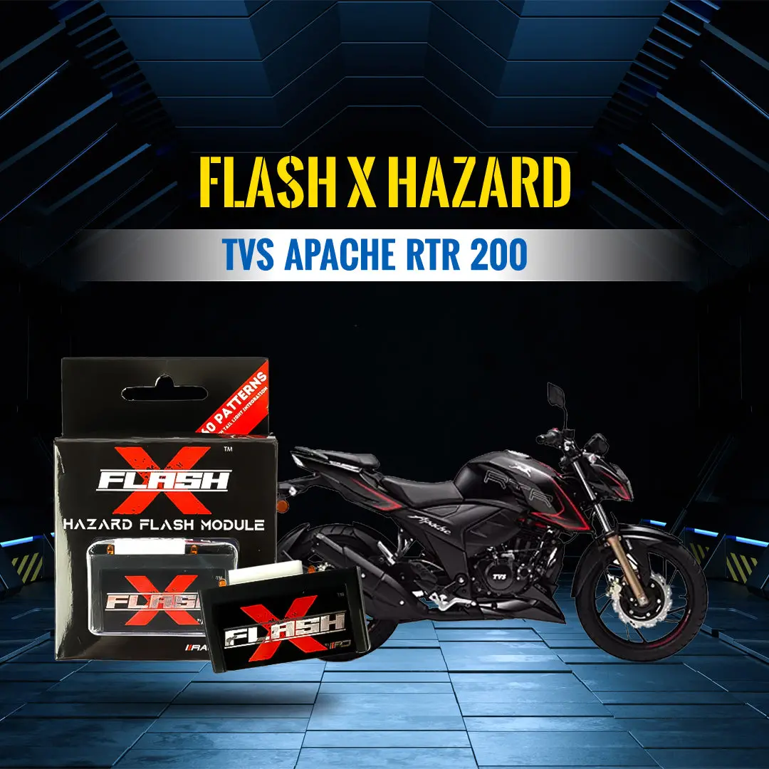 Flash X Hazard  For Tvs Apache Rtr 200 1