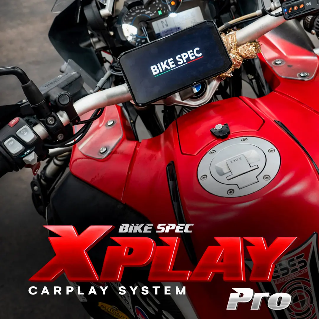Bike Spec Xplay Pro Motorcycle Carplay Dual Recording Bike Navigation System 1