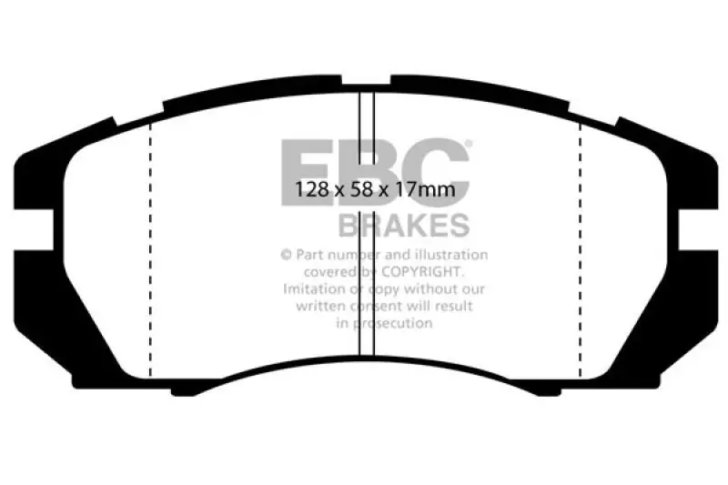 Ebc Yellowstuff Front Brake Pads For 1995–1996 Subaru Impreza 2.2L 1