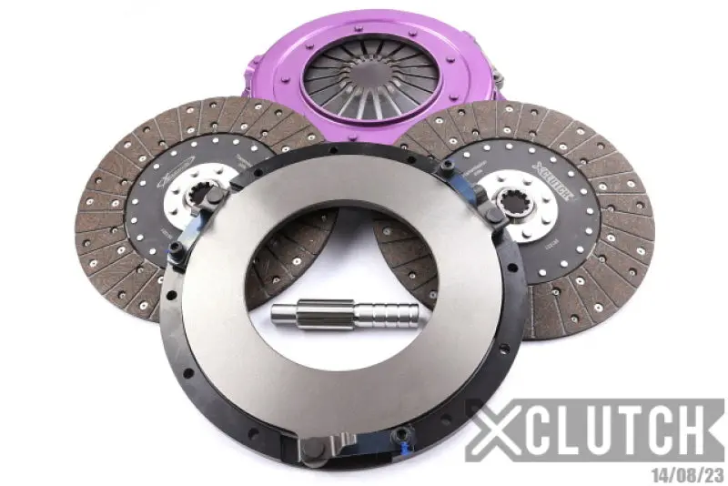 Xclutch Twin-Disc Clutch Service Pack – 10.5" Solid Organic Friction Material, For Ford Applications 1