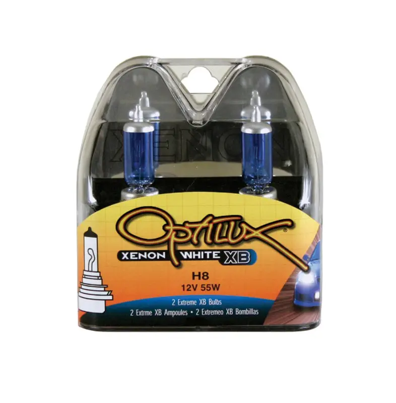 Hella Optilux H8 Xb Xenon White Headlight Bulbs — 12V/55W, Sold As Pair 1