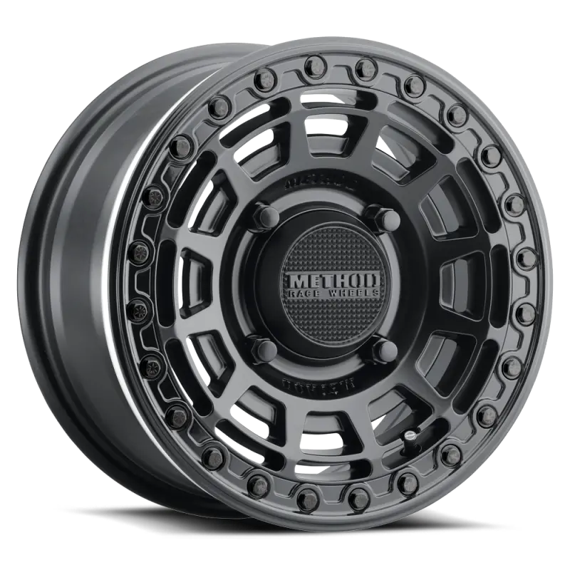 Method Mr415 Beadlock Wheel: 15X7 Matte Black With Gloss Black Ring (5X156, 38Mm Offset) 1