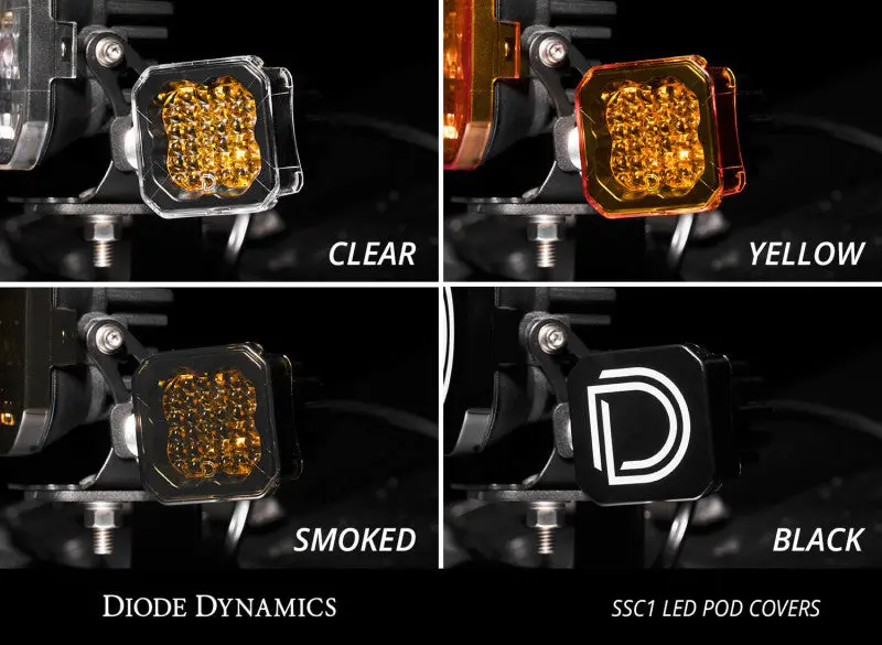 Diode Dynamics Stage Series C1 Smoked Led Pod Lens Covers – Sold Individually 2