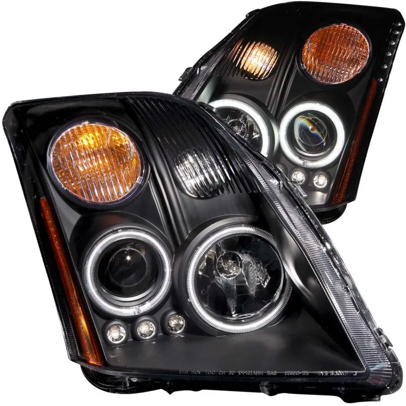 Anzo 2007-2012 Nissan Sentra Projector Headlights Black 1