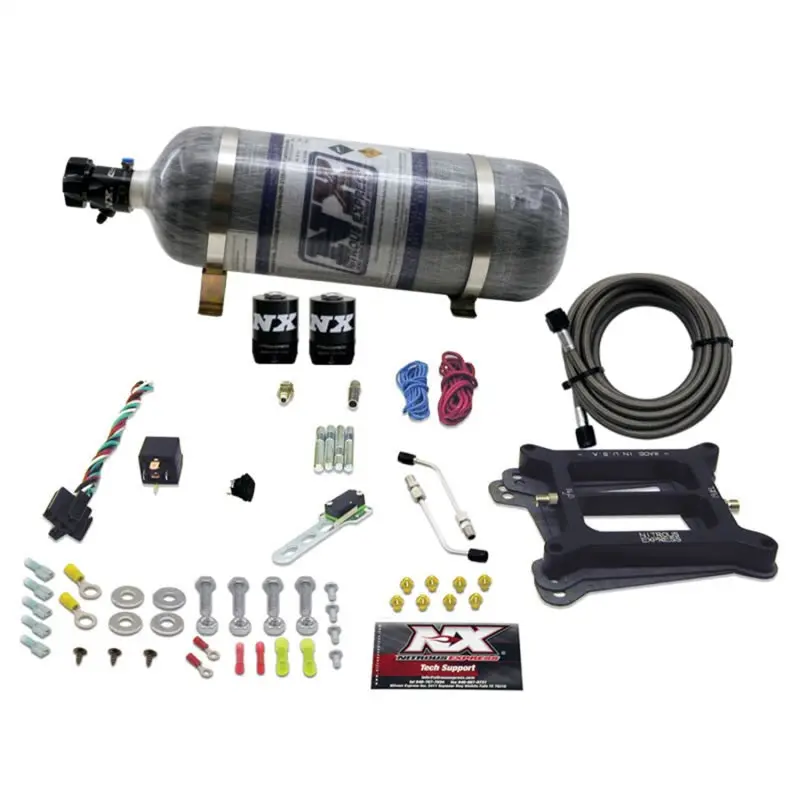 Nitrous Express 4150-Style Nitrous Oxide Kit For Gasoline Engines – 100–500 Hp, Includes Composite Bottle 1