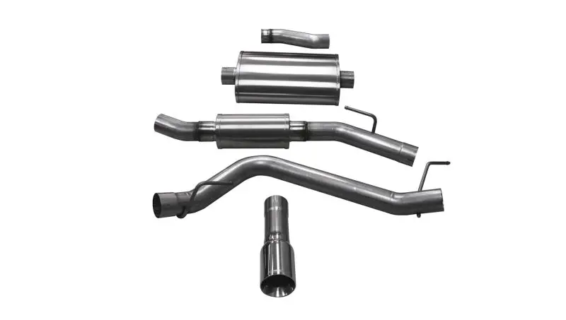 Corsa Touring Cat-Back Exhaust System For 2020 Jeep Gladiator Jt – 3-Inch Single Side Exit With 4-Inch Polished Tip 1