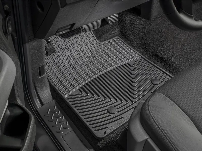 Wt Rubber Front Floor Mats – Black, All-Weather Protection 1