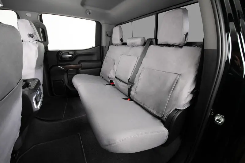 Covercraft Polycotton Seatsaver Front Row Seat Covers – Custom Fit For 2005–2006 Toyota Tundra – Grey 1