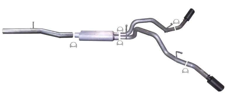 Gibson Dual Exhaust System – Black Elite Cat-Back For 2014–2018 Gmc Sierra 1500 Denali 5.3L 1