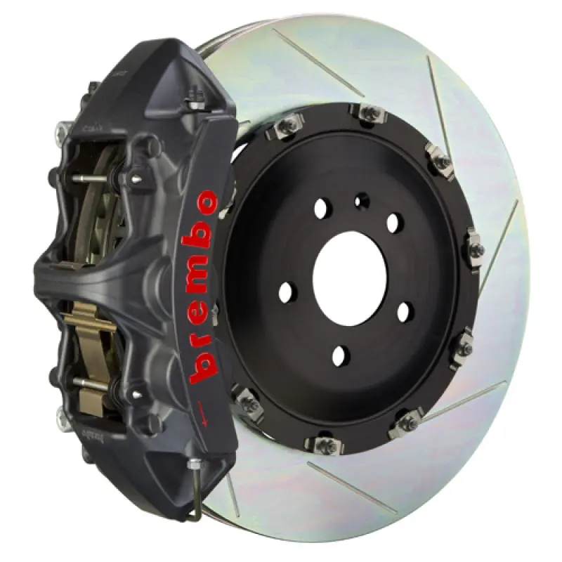 Brembo Gts Big Brake Kit For 2015–2023 Mustang Gt – Front, 6-Piston Calipers, Slotted 405X34Mm Two-Piece Rotors 1
