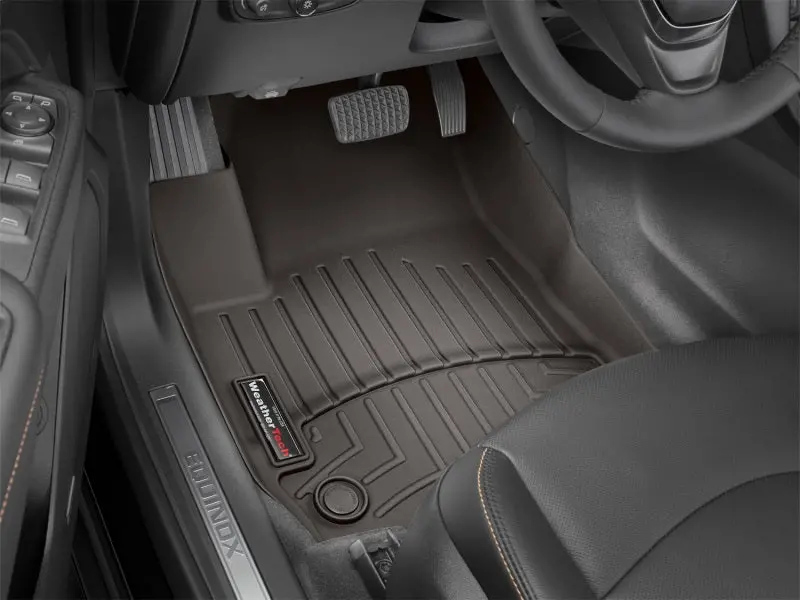 Weathertech Carpeted Floorliner – 2023 Ford Super Duty Supercab (1St Row, Console/Bench Layout), Cocoa 1