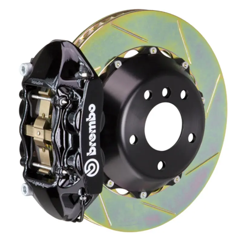 Brembo Gt Big Brake Kit – Rear, Slotted Two-Piece Rotors (380X28Mm), 4-Piston Calipers, For 2009–2016 Porsche Panamera/S/4S/Turbo 1