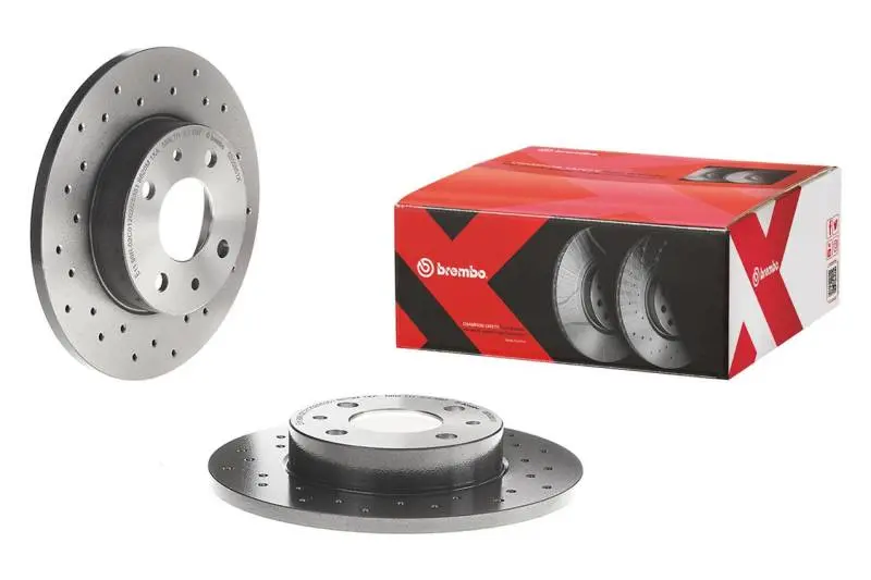Brembo Cross-Drilled & Uv-Coated Front Brake Rotors For Bmw 525I (2001–2003) And 528I (1997–2000) 1