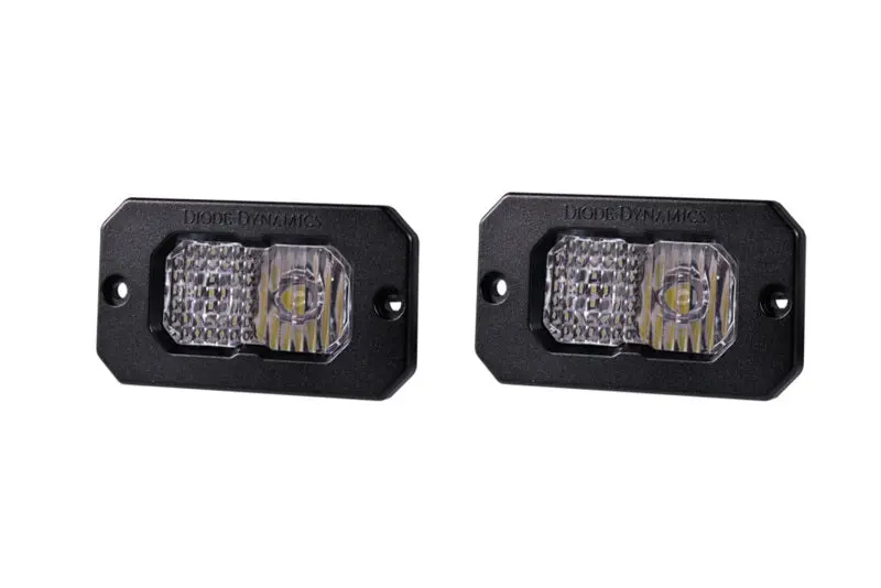 Diode Dynamics Stage Series 2" Led Pod Light – White Combo Beam, Flush-Mount, Abl Enabled (Pair) 1