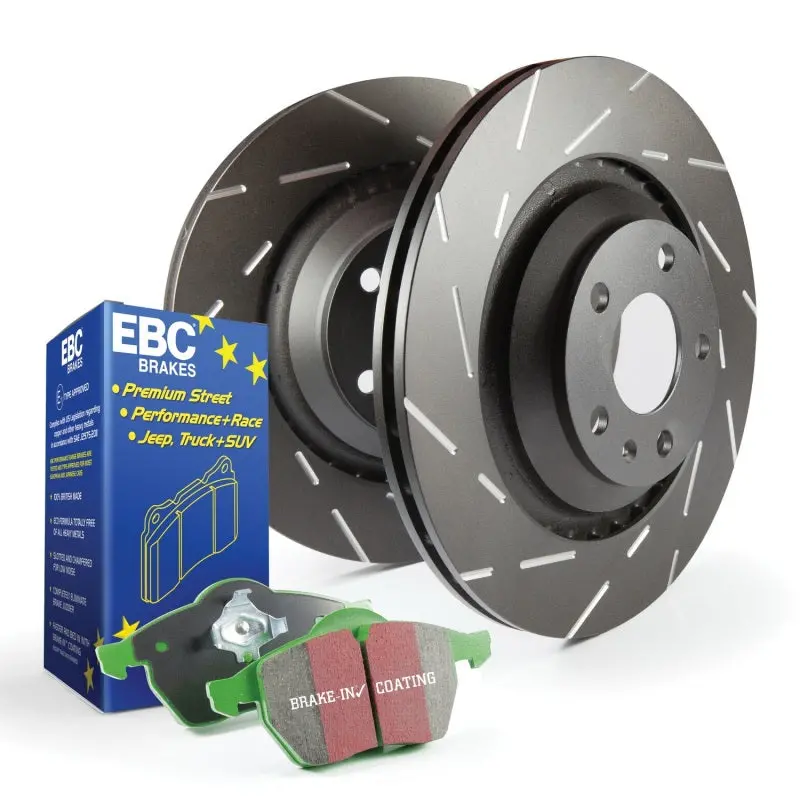 Ebc S2 Brake Kit – Greenstuff Pads Paired With Usr Drilled & Slotted Rotors 1