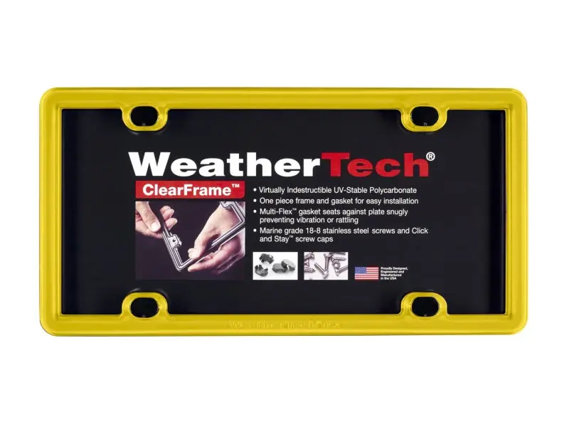 Weathertech Clearframe Window Deflector – Yellow Tint 1