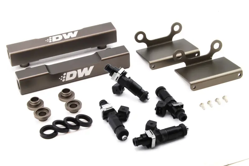 Deatschwerks Side-To-Top Feed Fuel Rail Conversion Kit With 1200Cc Injectors For 2004–2006 Subaru Sti & Legacy Gt 1