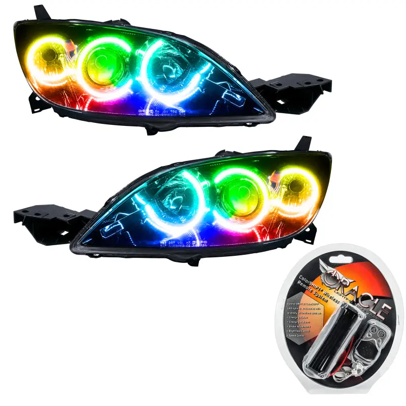 Oracle 04-09 Mazda 3 Smd Hl - 4Dr - Halogen Style - Colorshift See Warranty 1