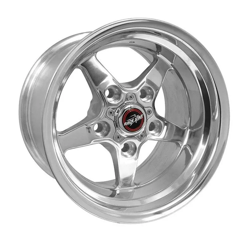 Race Star Drag Star 17X7.0 Wheel – 5X5.5" Bolt Pattern, 4.25" Backspace, Et6 Offset, Polished Finish 1