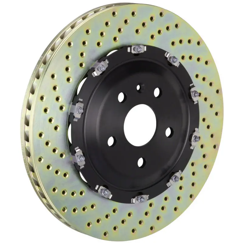 Brembo Drilled Two-Piece Front Rotors For 2006–2008 Audi Rs4 – 380X34Mm 1