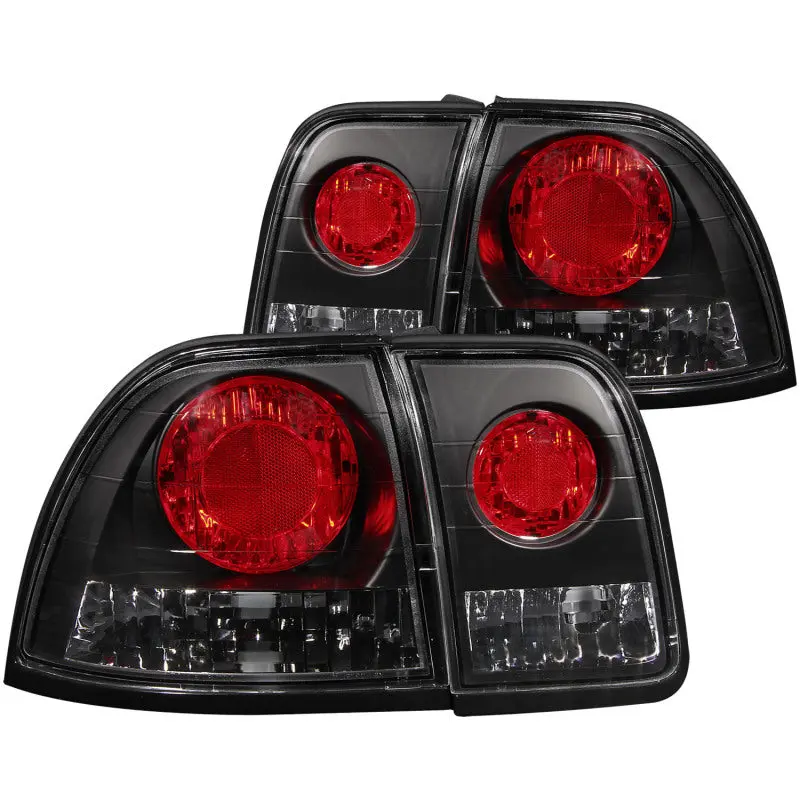 Anzo Black Tail Lights For 1996–1997 Honda Accord 1
