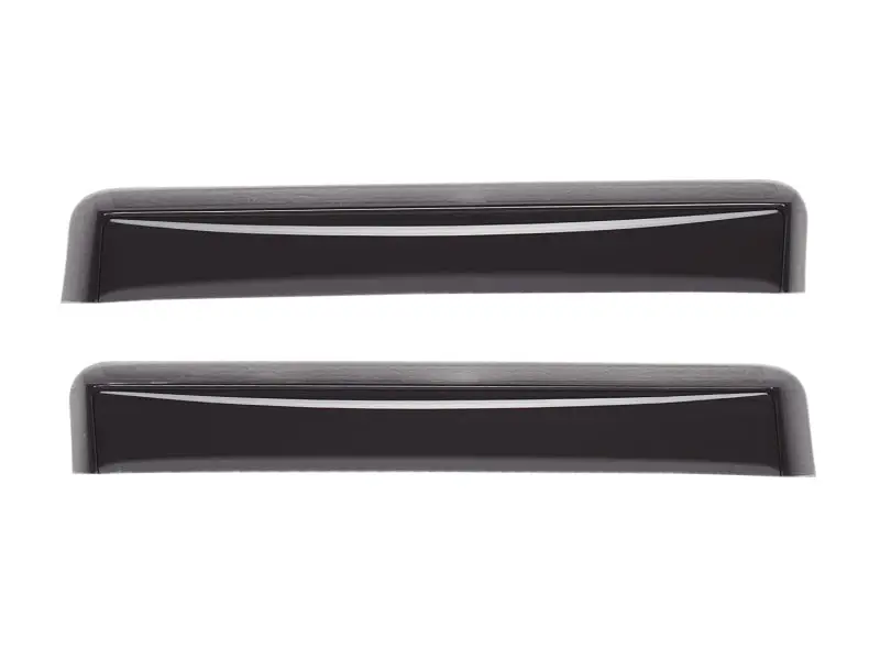 Weathertech Rear Side Window Deflectors – 2024 Toyota Tacoma Double Cab (Including Hybrid), Dark Tint 1