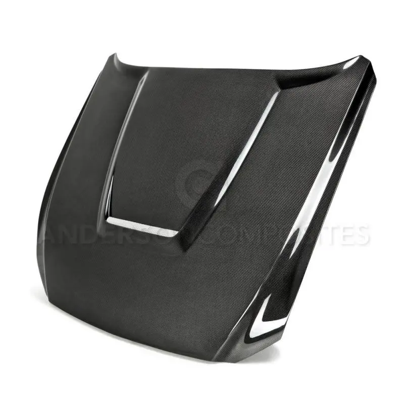 Anderson Composites Dual-Sided Carbon Fiber Hood For 2015–2017 Ford Mustang (Excludes Gt350/Gt350R) 1