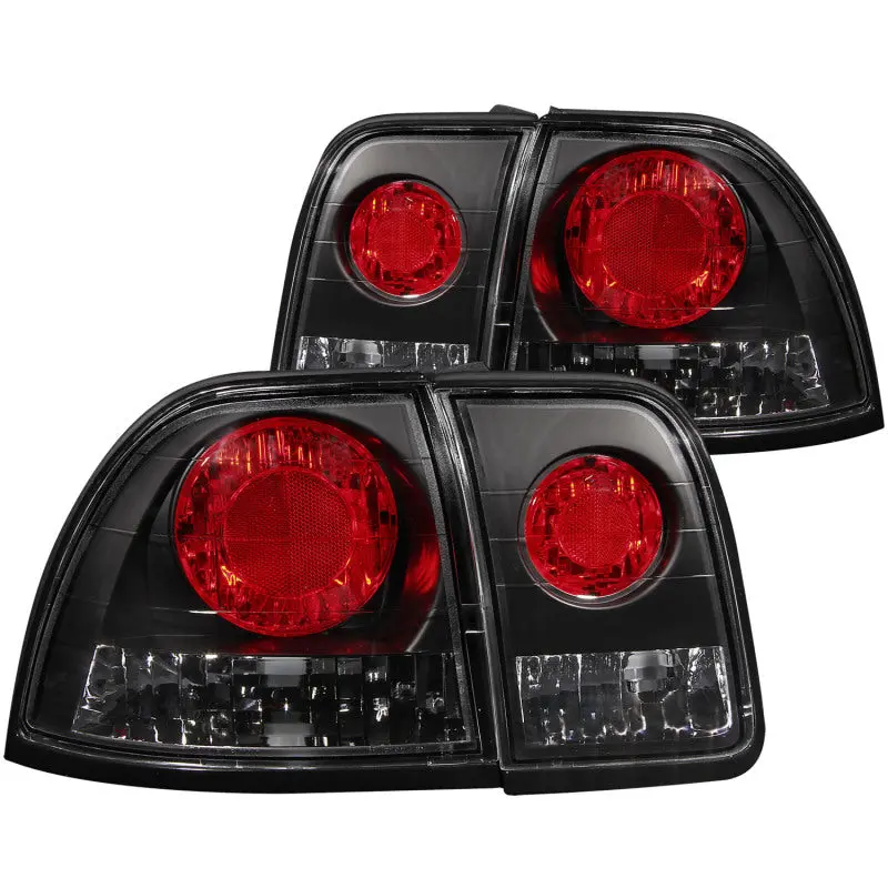 Anzo Black Tail Lights For 1996–1997 Honda Accord 2