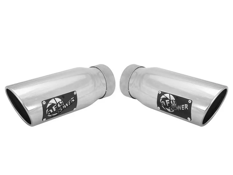 Afe Machforce-Xp Exhaust Tip – 304 Stainless Steel, Polished, 3.5" X 4.5" Exit, 12" Length, Clamp-On Mount 1